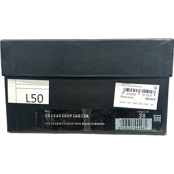 Love Moschino Logo  Glitter-Red Heart With Red Faux Fur detail low-top sneaker - Picture 15 of 16